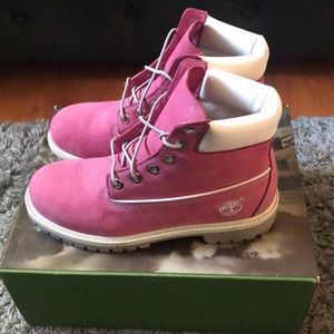 Pink Timberlands! Never Worn!